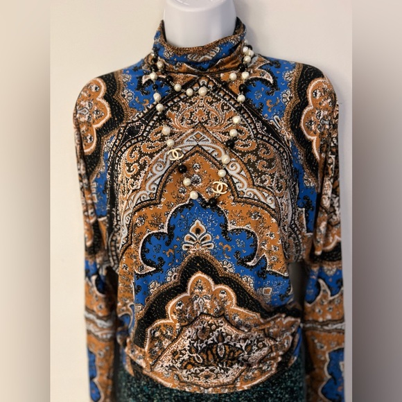 Free People Eclipse combo chase me stylish colorful top/blouse - Picture 5 of 16